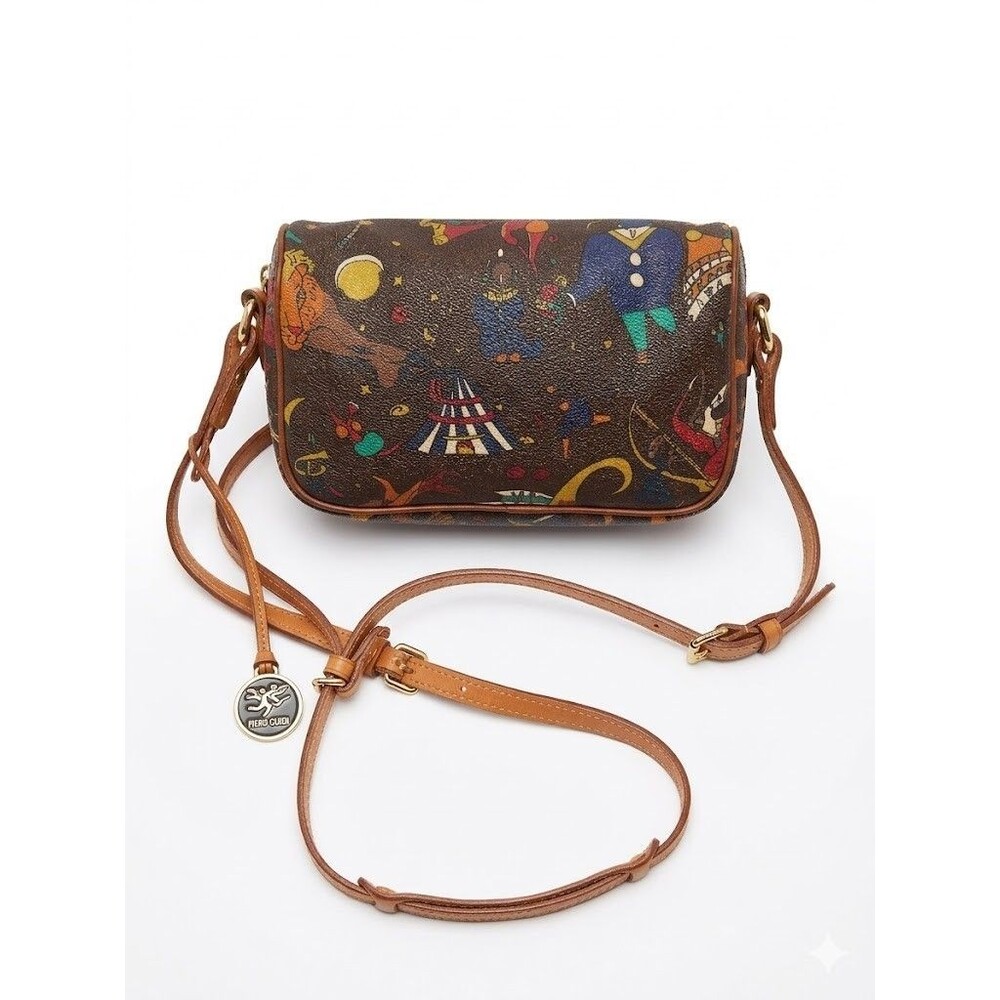 Piero Guidi 🎪 Magic Circus Camera Bag ✨ Crossbody Adjustable Strap Italy Rare